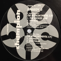 Speedy J The Intercontinental E.P. USED VINYL 12INCH 33 S RPM EP PROMO