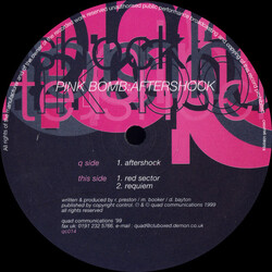 Pink Bomb Aftershock USED VINYL 12INCH 33 S RPM