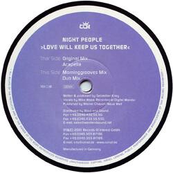 Night People Love Will Keep Us Together USED VINYL 12INCH