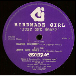 Birdmade Girl Just One More? USED VINYL 12INCH 33 S RPM