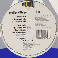 Majick Village Hot USED VINYL 12INCH 33 S RPM