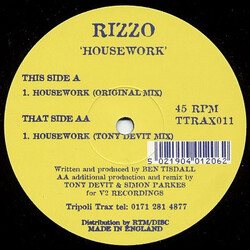 Rizzo Housework USED VINYL 12INCH 45 RPM