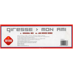 Giresse Mon Ami USED VINYL 12INCH 45 RPM