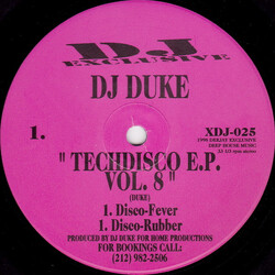 DJ Duke Techdisco E.P. Vol. 8 USED VINYL 12INCH EP 33 S RPM