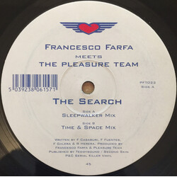 Francesco Farfa / The Pleasure Team The Search USED VINYL 12INCH 45 RPM