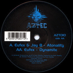 Eufex & Jay B Atonality / Dynamite USED VINYL 12INCH