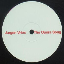 Jurgen Vries The Opera Song USED VINYL 12INCH SINGLE SIDED PROMO