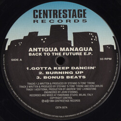 Antigua Managua Back To The Future E.P. USED VINYL 12INCH 33 S RPM EP