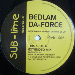 Bedlam Da-Force USED VINYL 12INCH