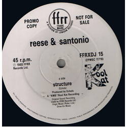 Reese & Santonio Structure USED VINYL 12INCH 45 RPM PROMO