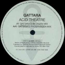 Qattara Acid Theatre USED VINYL 12INCH 33 S RPM