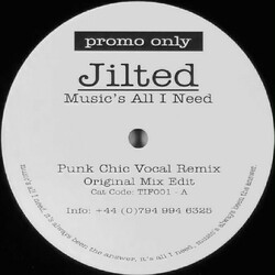 Jilted Music's All I Need USED VINYL 12INCH PROMO