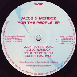 Jacob & Mendez For The People EP USED VINYL 12INCH 33 S RPM EP