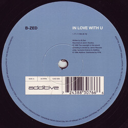 B-Zed In Love With U USED VINYL 12INCH 33 S RPM