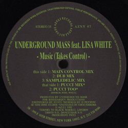 Underground Mass / Lisa White Music (Takes Control) USED VINYL 12INCH 33 S RPM