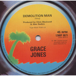 Grace Jones Demolition Man USED VINYL 12INCH 45 RPM