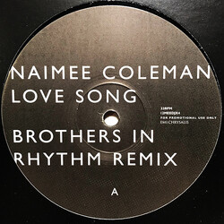 Naimee Coleman Love Song (Brothers In Rhythm Remix) USED VINYL 12INCH SINGLE SIDED PROMO