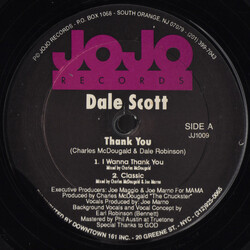 Dale Scott Thank You USED VINYL 12INCH 33 S RPM