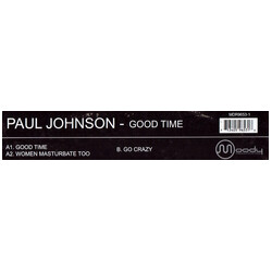 Paul Johnson Good Time USED VINYL 12INCH 33 S RPM