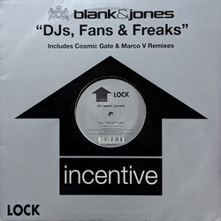 Blank & Jones DJs, Fans & Freaks (Includes Cosmic Gate & Marco V Remixes) USED VINYL 12INCH 45 RPM