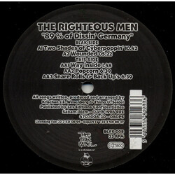 The Righteous Men 89% Of Dissin' Germany USED VINYL 12INCH 33 S RPM