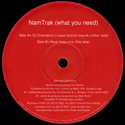 NamTrak What You Need USED VINYL 12INCH 45 RPM