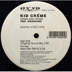 Kid Crème / MC Shurakano Down And Under USED VINYL 12INCH 45 RPM PROMO