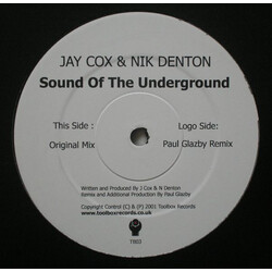Jay Cox / Nik Denton Sound Of The Underground USED VINYL 12INCH
