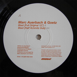 Marc Auerbach / Goetz Blast USED VINYL 12INCH