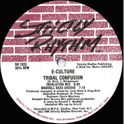 E-Culture Tribal Confusion / Unification USED VINYL 12INCH 33 S RPM