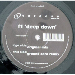 F1 Deep Down USED VINYL 12INCH