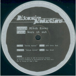 Bitch Kreek Work It Out USED VINYL 12INCH 33 S RPM