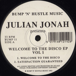 Julian Jonah Welcome To The Disco EP Vol 1 USED VINYL 12INCH 33 S RPM EP