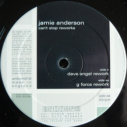 Jamie Anderson Can't Stop Reworks USED VINYL 12INCH 45 RPM