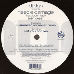 DJ Dan That Zipper Track (Remixes) USED VINYL 12INCH 33 S RPM SINGLE