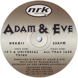 Adam & Eve It's A Universal Thing / All That Jazz USED VINYL 12INCH 33 S RPM