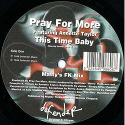 Pray For More / Annette Taylor This Time Baby USED VINYL 12INCH