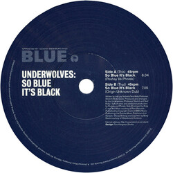 The Underwolves So Blue It's Black (Remixes) USED VINYL 12INCH 45 RPM