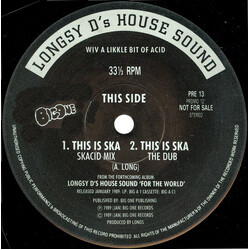 Longsy D Wiv A Likkle Bit Of Acid USED VINYL 12INCH PROMO 33 S RPM