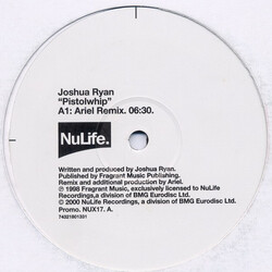 Joshua Ryan Pistolwhip USED VINYL 12INCH PROMO