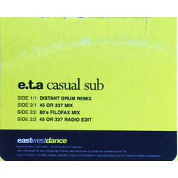 ETA Casual Sub USED VINYL 12INCH PROMO STEREO