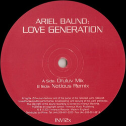 Ariel Baund Love Generation USED VINYL 12INCH