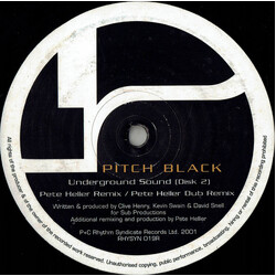 Pitch Black (2) Underground Sound (Disc 2) USED VINYL 12INCH
