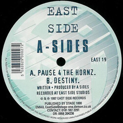 A-Sides Pause 4 The Hornz / Destiny USED VINYL 12INCH