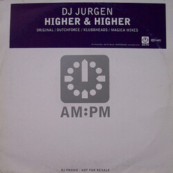 DJ Jurgen Higher & Higher USED VINYL 12INCH PROMO
