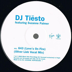 DJ Tiësto 643 (Love's On Fire) USED VINYL 12INCH PROMO