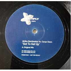 Afrika Bambaataa / Carpe Diem Got To Get Up USED VINYL 12INCH PROMO 45 RPM