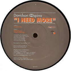 Davidson Ospina I Need More USED VINYL 12INCH