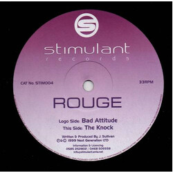 Rouge (8) Bad Attitude / The Knock USED VINYL 12INCH 33 S RPM