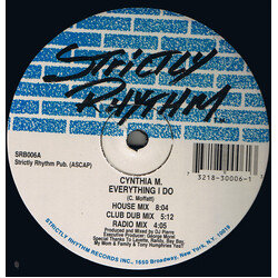Cynthia M Everything I Do USED VINYL 12INCH 33 S RPM